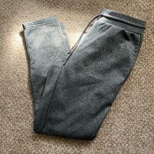 Hurley Dark Heather Grey Gray Fleece Lined Joggers Pants Sweatpants 3 Pockets